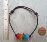 Hawaii is called "Rainbow State", bring home some Hawaii Rainbow with this sea glass bracelet, (Hawaii Gift Wrapped)