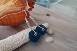 Hawaiian Jewelry Sea Glass Earrings, Light Weight Teal Earrings, Fun Beach Jewelry For Women, Unique Earrings Sea Glass Jewelry For Women