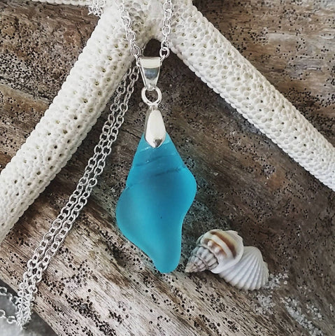 Handmade in Hawaii, Unique Seashell Necklace Sea Glass Jewelry, Beach Jewelry For Women, Hawaiian Jewelry Handmade Necklace
