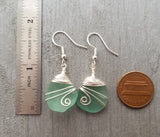 Handmade in Hawaii, Genuine surf tumbled natural sea glass earrings, Sea glass jewelry, Birthday Gifts