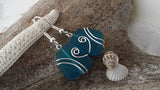 Hawaiian Jewelry Sea Glass Earrings, Wire Wrapped Teal Earrings, Beach Jewelry For Women, Unique Earrings Ocean Sea Glass Jewelry